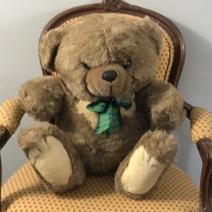 Vintage 1993 plush stuffed teddy bear Toys’R Us Geoffrey soft fluffy
